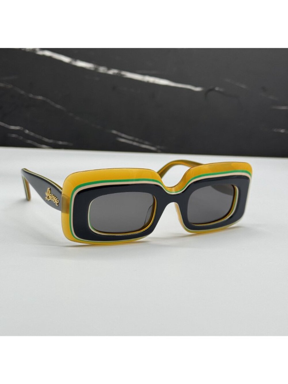 Loewe LW40139U 20A Square Multicolor Unisex Sunglasses NEW
